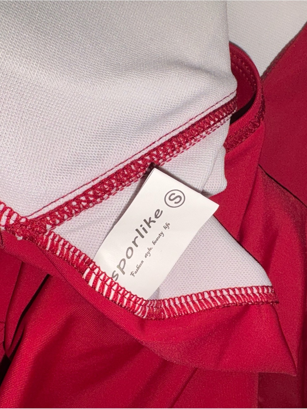 Red Ruffle V-Neck One-Piece Swimsuit - Picture 3 of 3